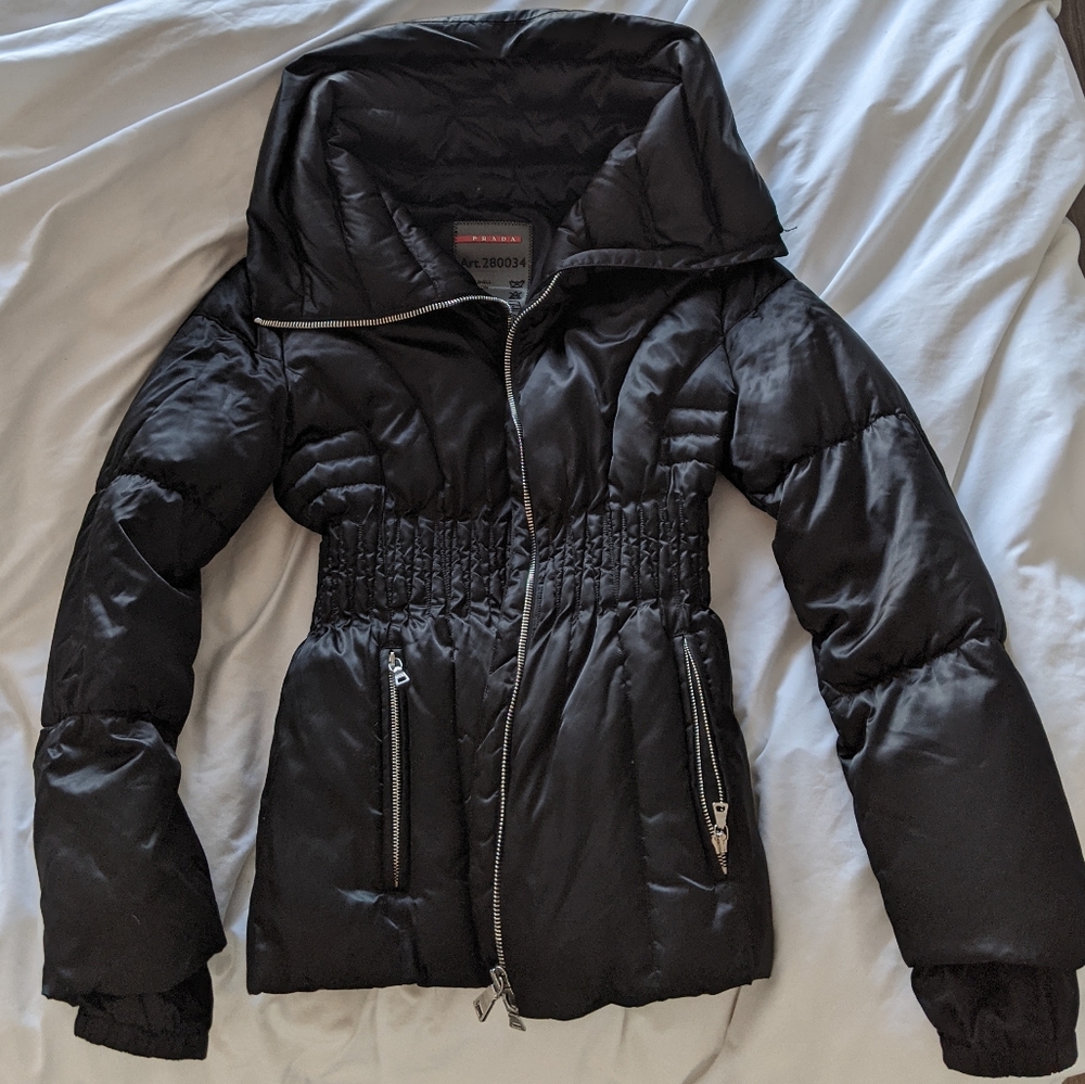 Prada down winter jacket puffer nylon